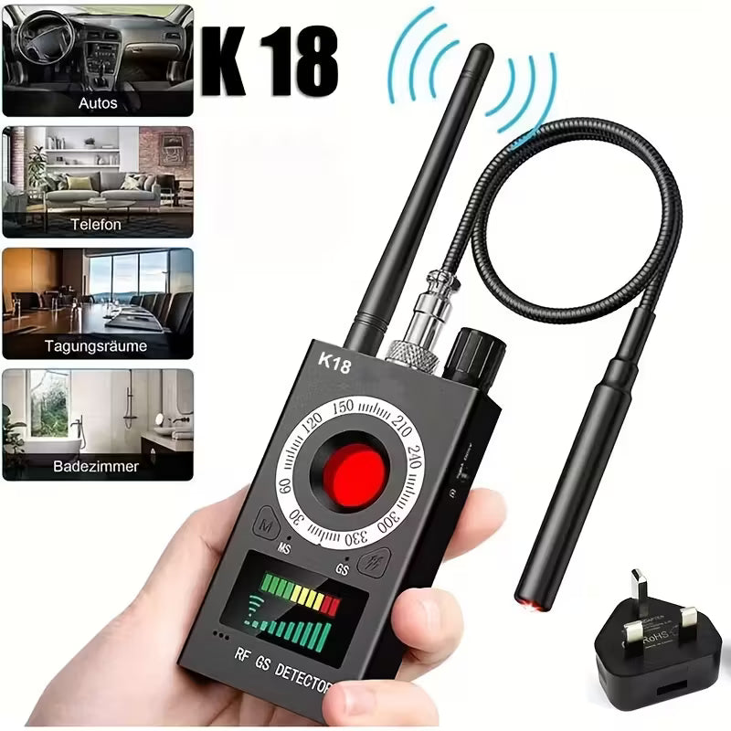K18 Camera Detector & Bug Finder - Secure Your Private Space. Detect Hidden Threats.