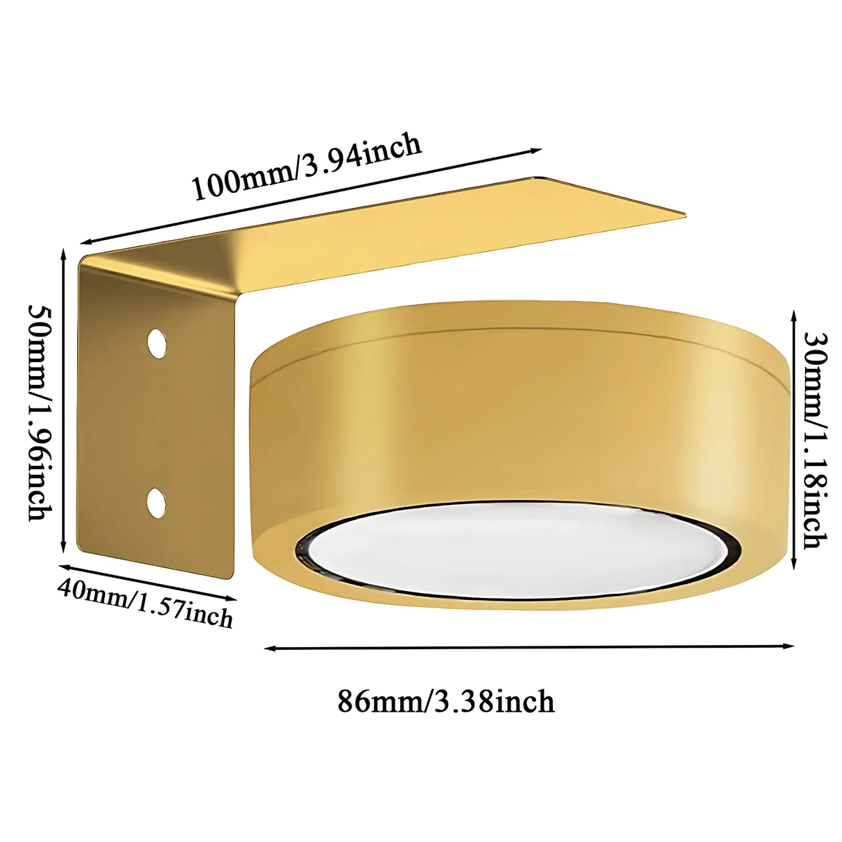 LINA™ LED Wall Lamp — 2-Pack (Black & Gold)