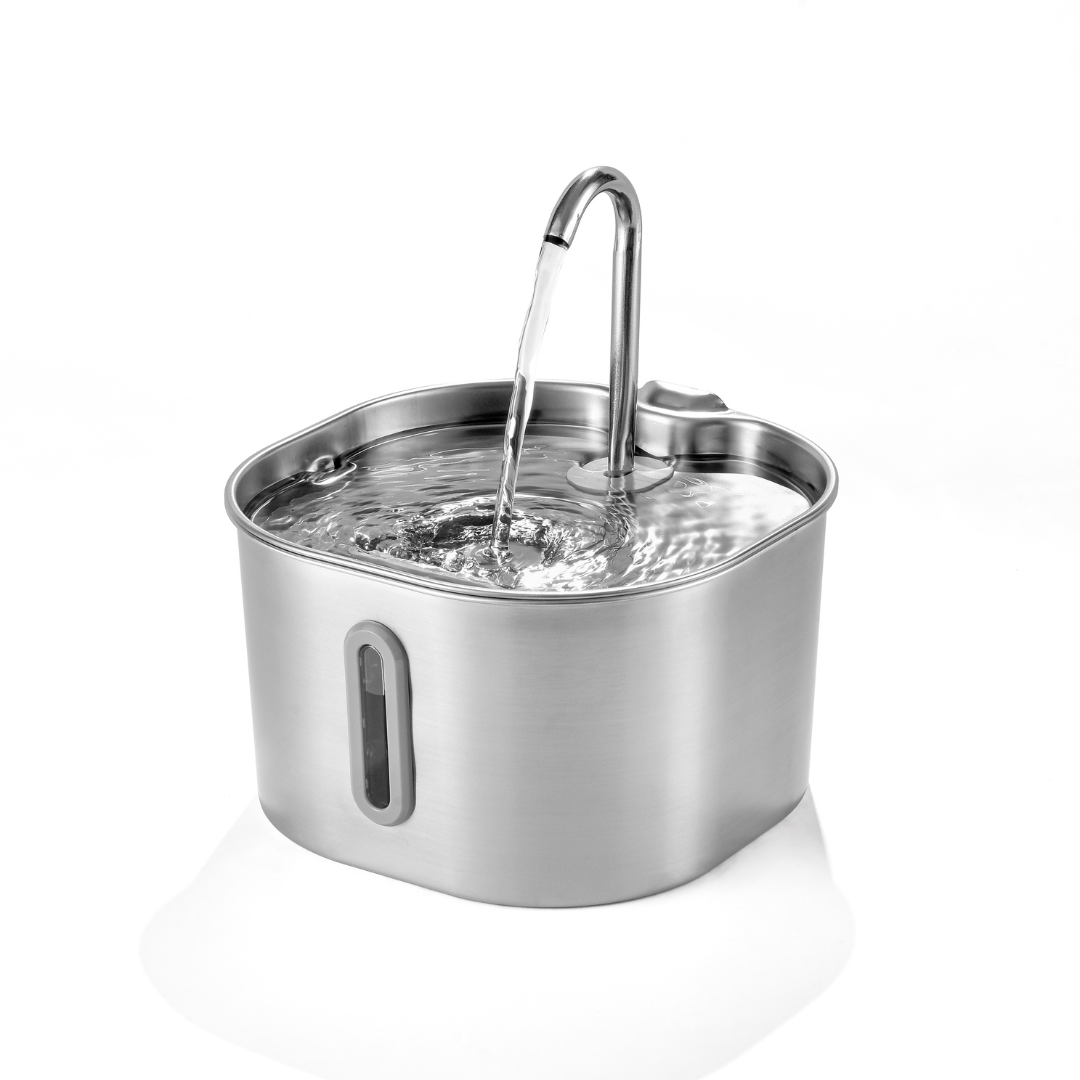 Stainless Steel Cat Water Fountain 2.2L