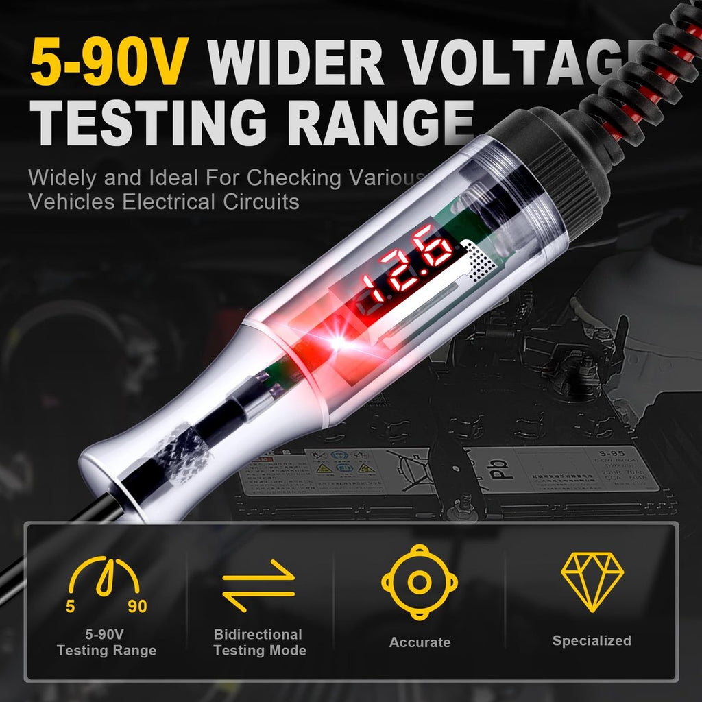 Heavy Duty 5–90V Digital LED Circuit Tester