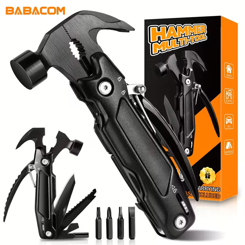 BABACOM 14-in-1 Multitool Hammer - 14 Essential Tools. One Single Device.