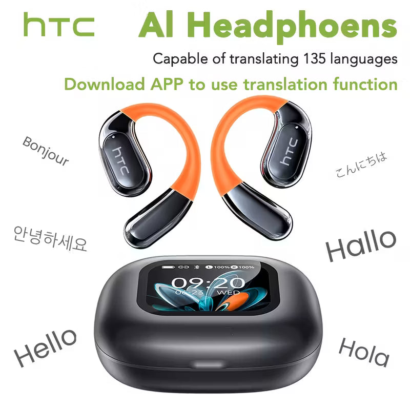 HTC NE20 AI Translator Headset - The End of the Language Barrier. Instant Global Communication.