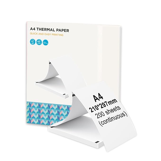 A4 Portable Thermal Papers (Fictional Name: ThermoJet A4™)
