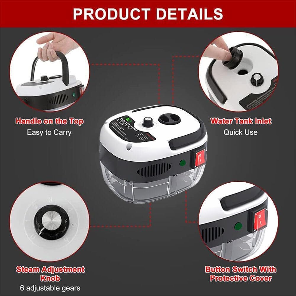 The Ultra-Power 2500W Steam Cleaner - Blast Away Grime. The Power of 2500W Steam Cleaning.