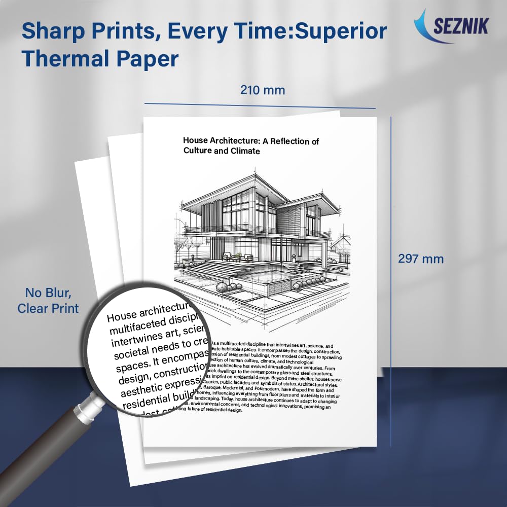 A4 Portable Thermal Papers (Fictional Name: ThermoJet A4™)