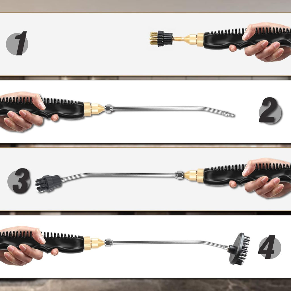 The Ultra-Power 2500W Steam Cleaner - Blast Away Grime. The Power of 2500W Steam Cleaning.