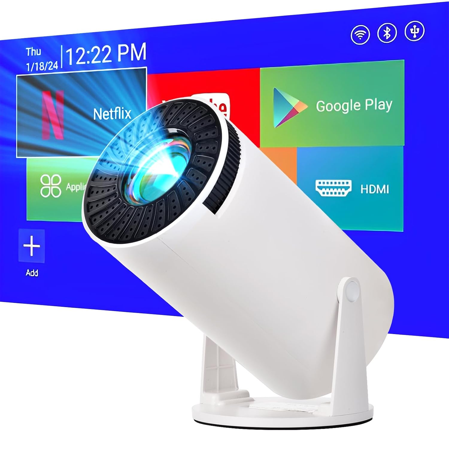 StreamView™ Ultra HD Smart Mini Projector -  Your Cinema Room, Ready to Go.