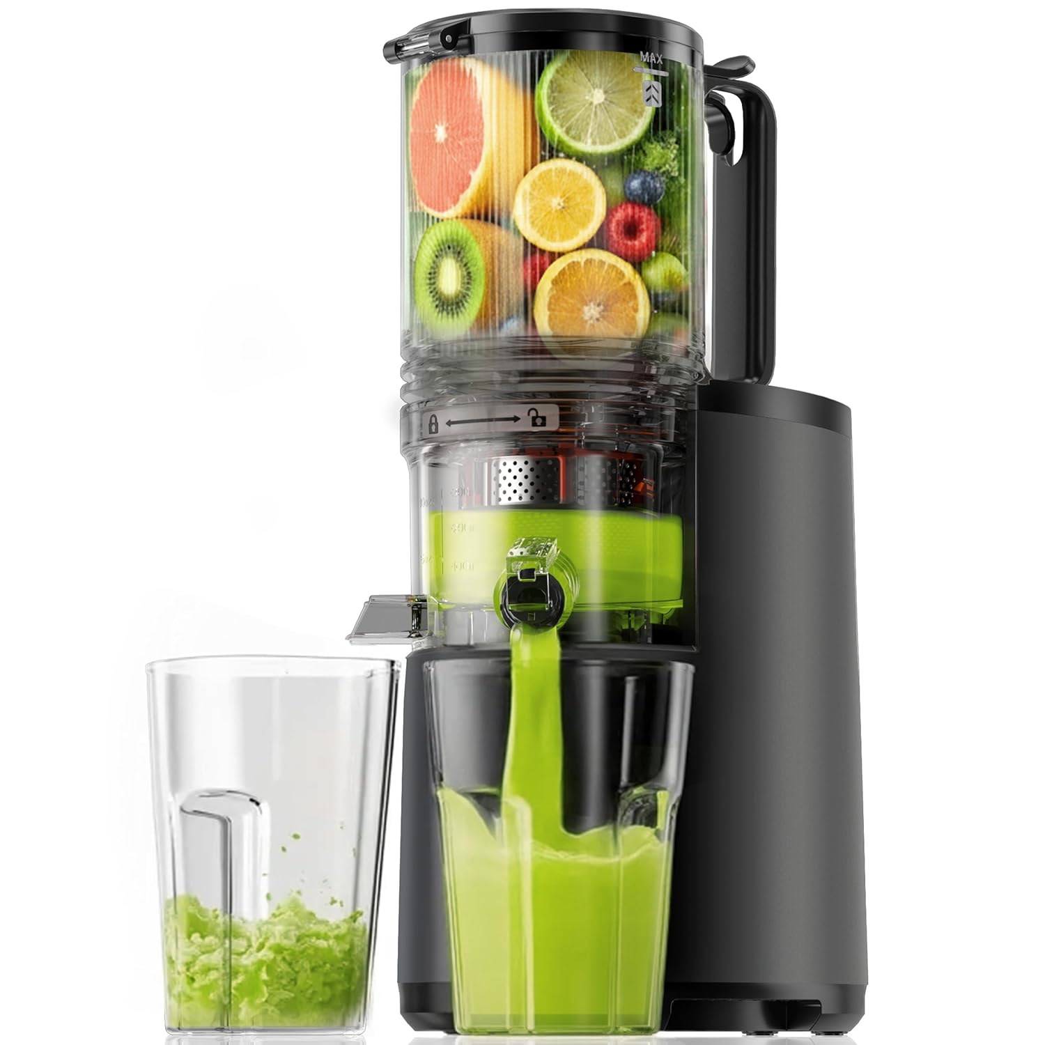 The 250W Multifunctional Automatic Juicer - The High-Power, Zero-Prep Juicing Solution.