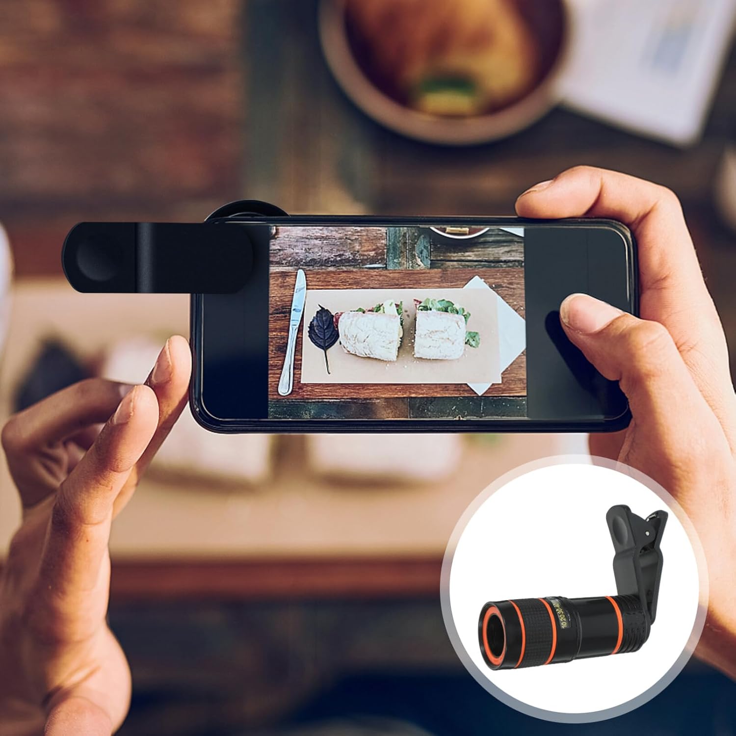 HD 8x Optical Zoom Monocular Telescope for Mobile