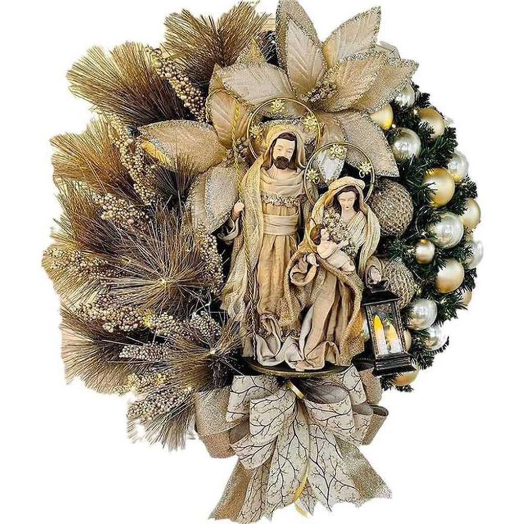 The Holy Family Christmas Garland - Bless Your Home This Season. The Holy Family Christmas Garland.