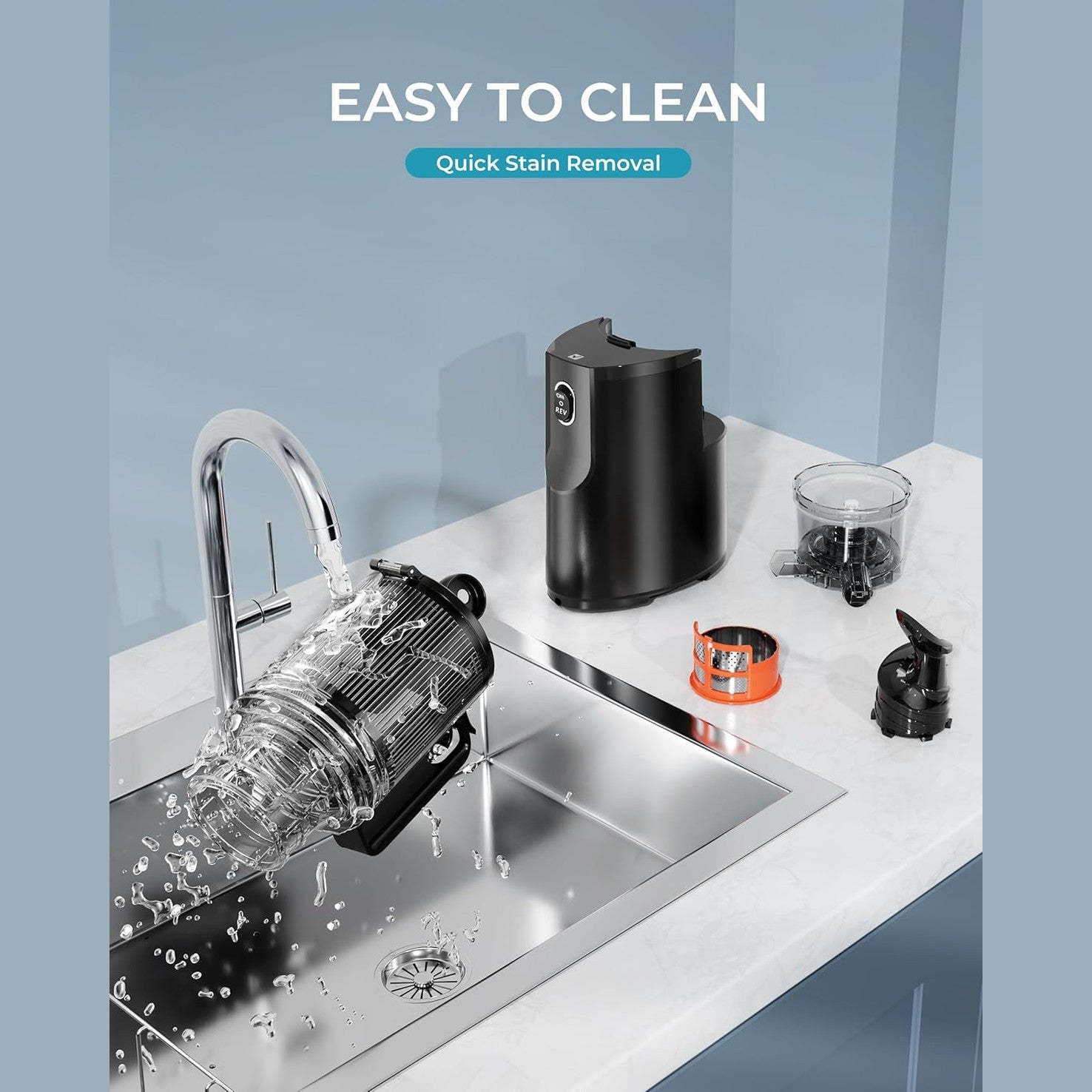 The 250W Multifunctional Automatic Juicer - The High-Power, Zero-Prep Juicing Solution.