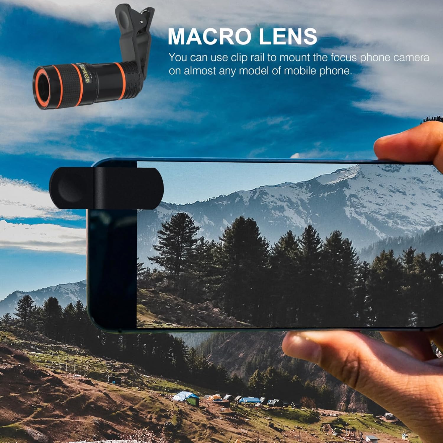 HD 8x Optical Zoom Monocular Telescope for Mobile