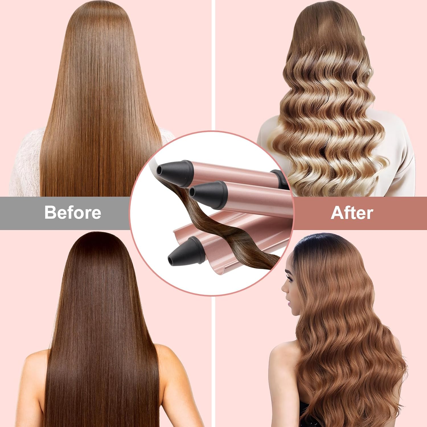 The Jumbo Beach Waver — Effortless, Professional Beach Waves in Minutes