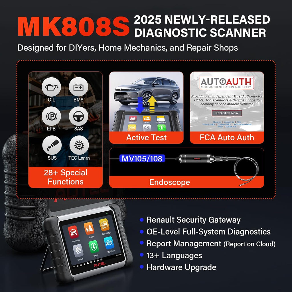 Autel MaxiCOM MK808S: The Upgraded Diagnostic Powerhouse