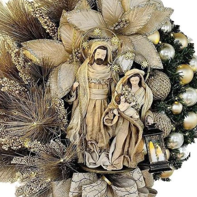 The Holy Family Christmas Garland - Bless Your Home This Season. The Holy Family Christmas Garland.