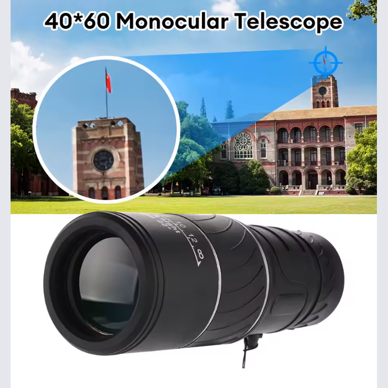 The 40x60 HD Monocular Telescope - See 40x Closer. Unrivaled Clarity for the Wild.