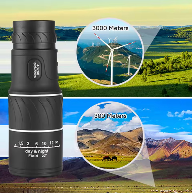 The 40x60 HD Monocular Telescope - See 40x Closer. Unrivaled Clarity for the Wild.