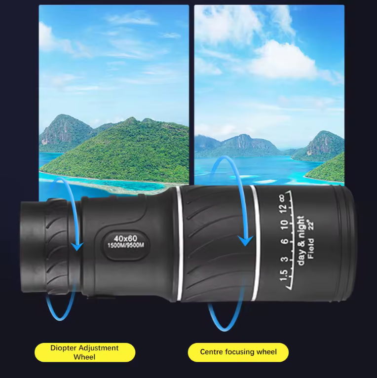The 40x60 HD Monocular Telescope - See 40x Closer. Unrivaled Clarity for the Wild.