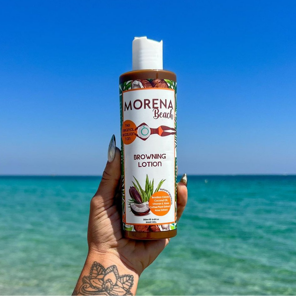 Morena Beach Browning Lotion: Your Secret to Year-Round Brazilian Glow