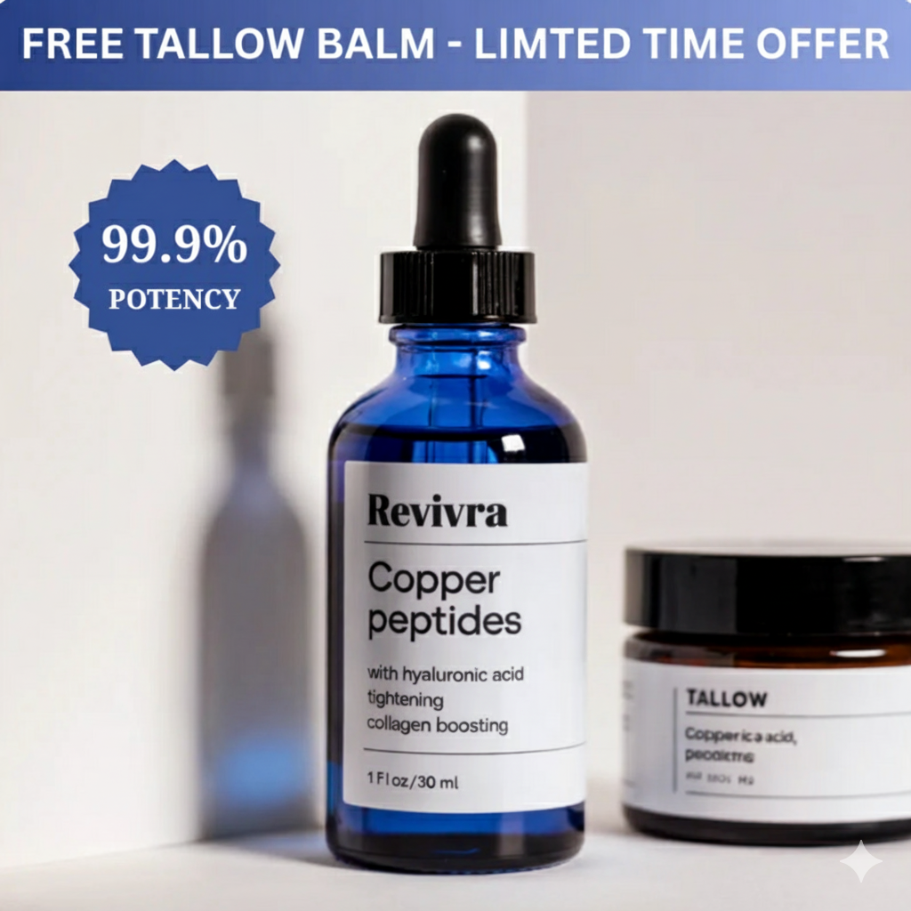 💙 Revivra Copper Tripeptide-1 Serum: Unlock Your Skin's "Rebuild and Restore" System
