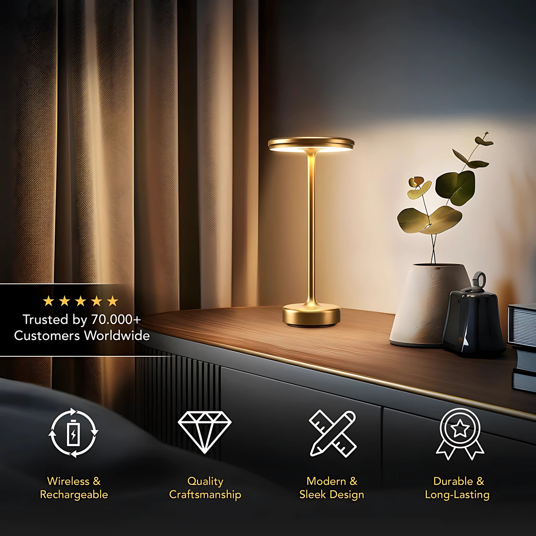 Scandinavian Wireless Table Lamp – Timeless Warm Glow Anywhere