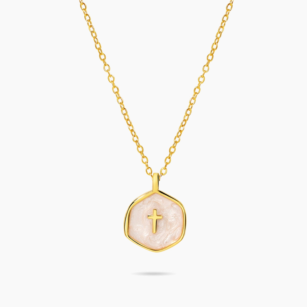 18K Gold Vacker Cross Necklace – Waterproof, Hypoallergenic & Timeless Design