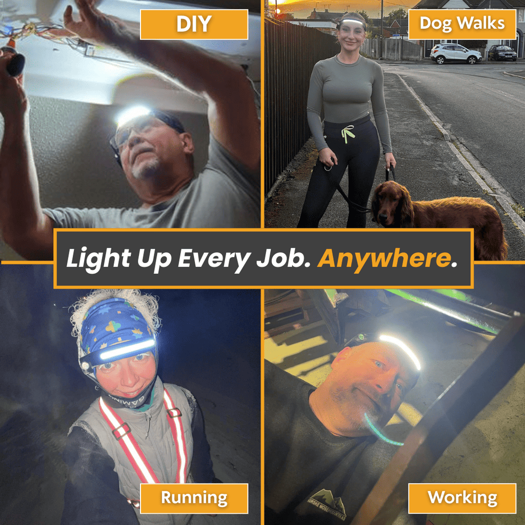 The 230° COB Super Bright Head Light – Comfortable, Wide-Angle Illumination for Hands-Free Work.