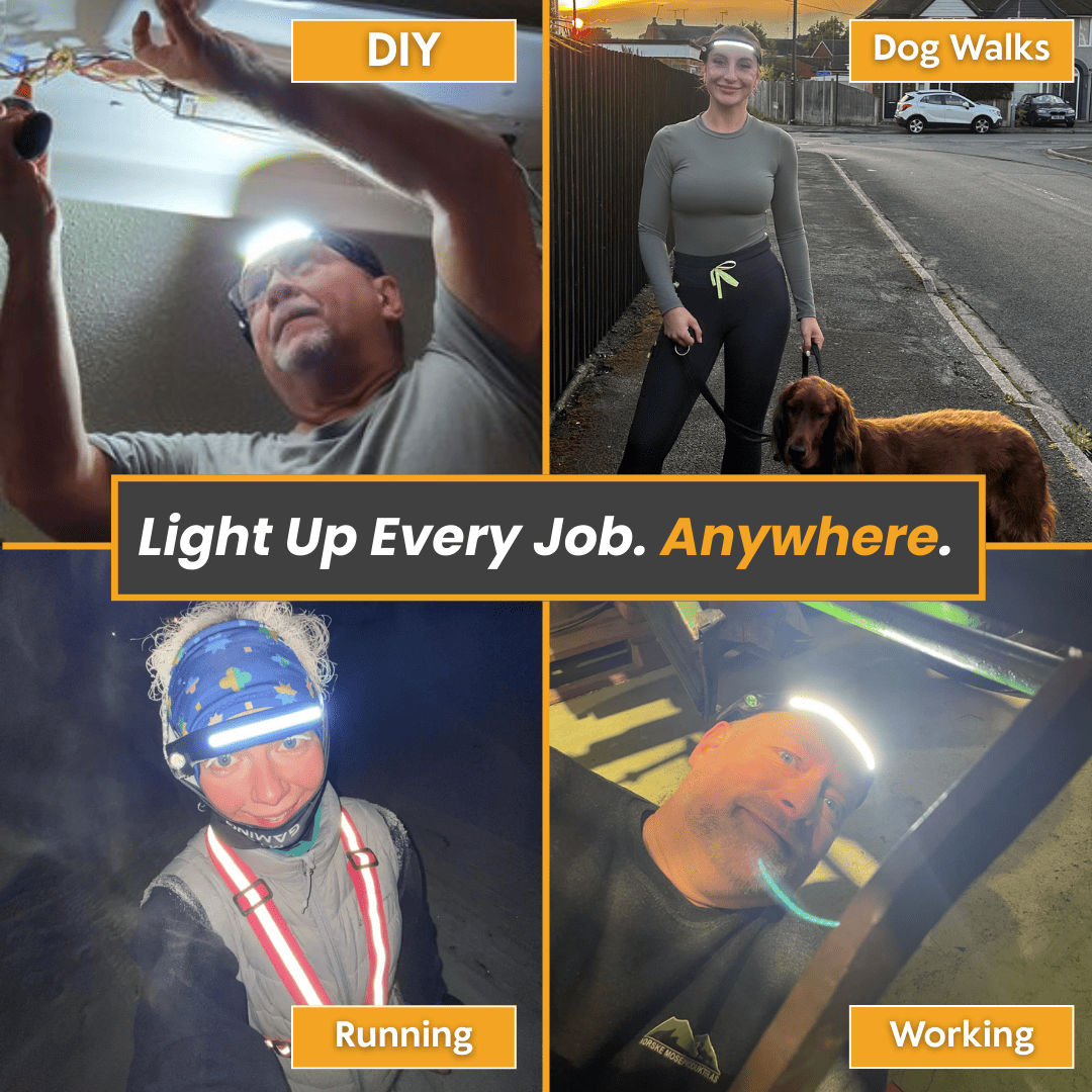 The 230° COB Super Bright Head Light – Comfortable, Wide-Angle Illumination for Hands-Free Work.