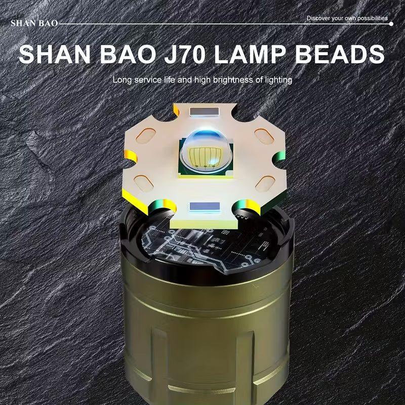 Pure Aluminum Tactical Flashlight with Burning Lens - More Than Light