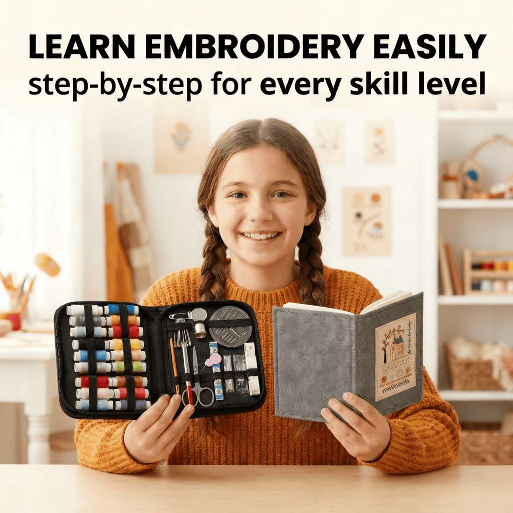 DIY Embroidery Stitch Book Kit: The Complete Set