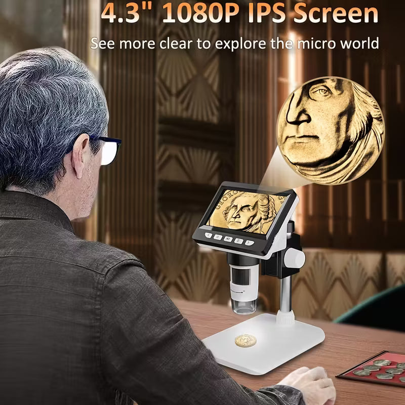 1000X HD Digital Microscope for Coin & PCB Inspection