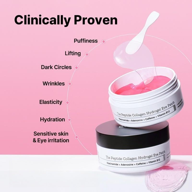 Peptide Collagen Hydrogel Eye Patches: Depuff, Hydrate & Brighten Tired Eyes