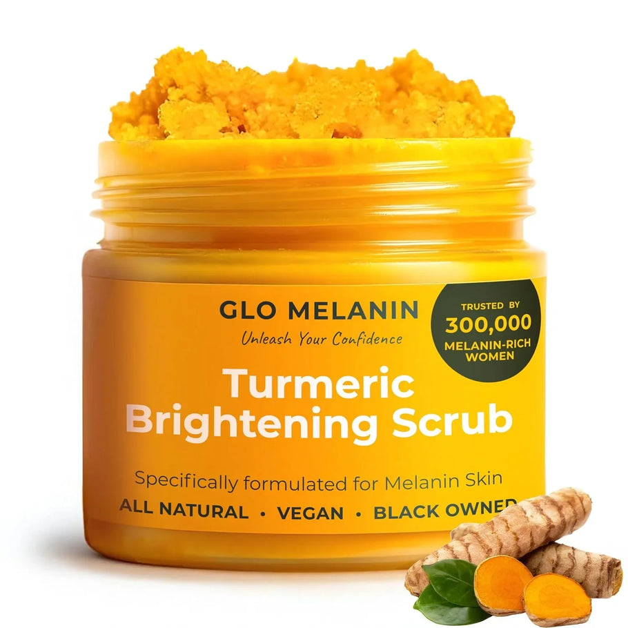 GLO Melanin Turmeric Scrub: Reveal Your Natural Radiance