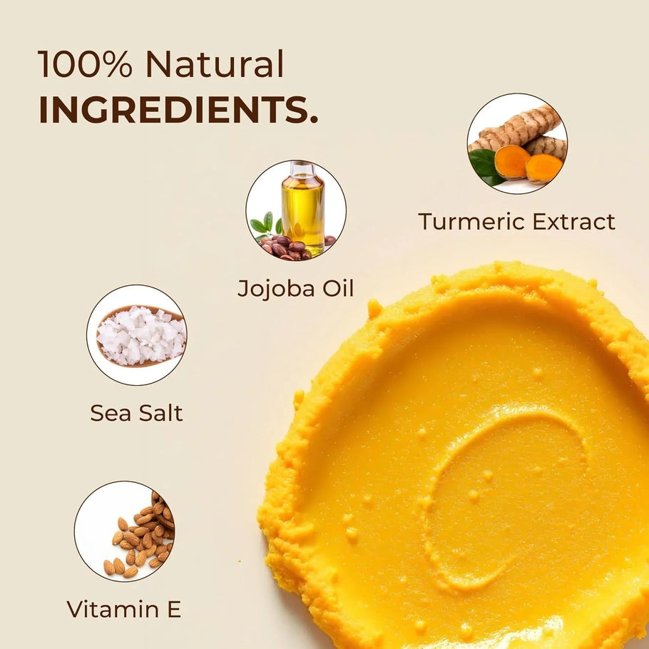 GLO Melanin Turmeric Scrub: Reveal Your Natural Radiance