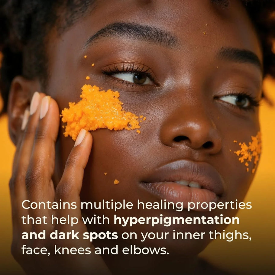 GLO Melanin Turmeric Scrub: Reveal Your Natural Radiance