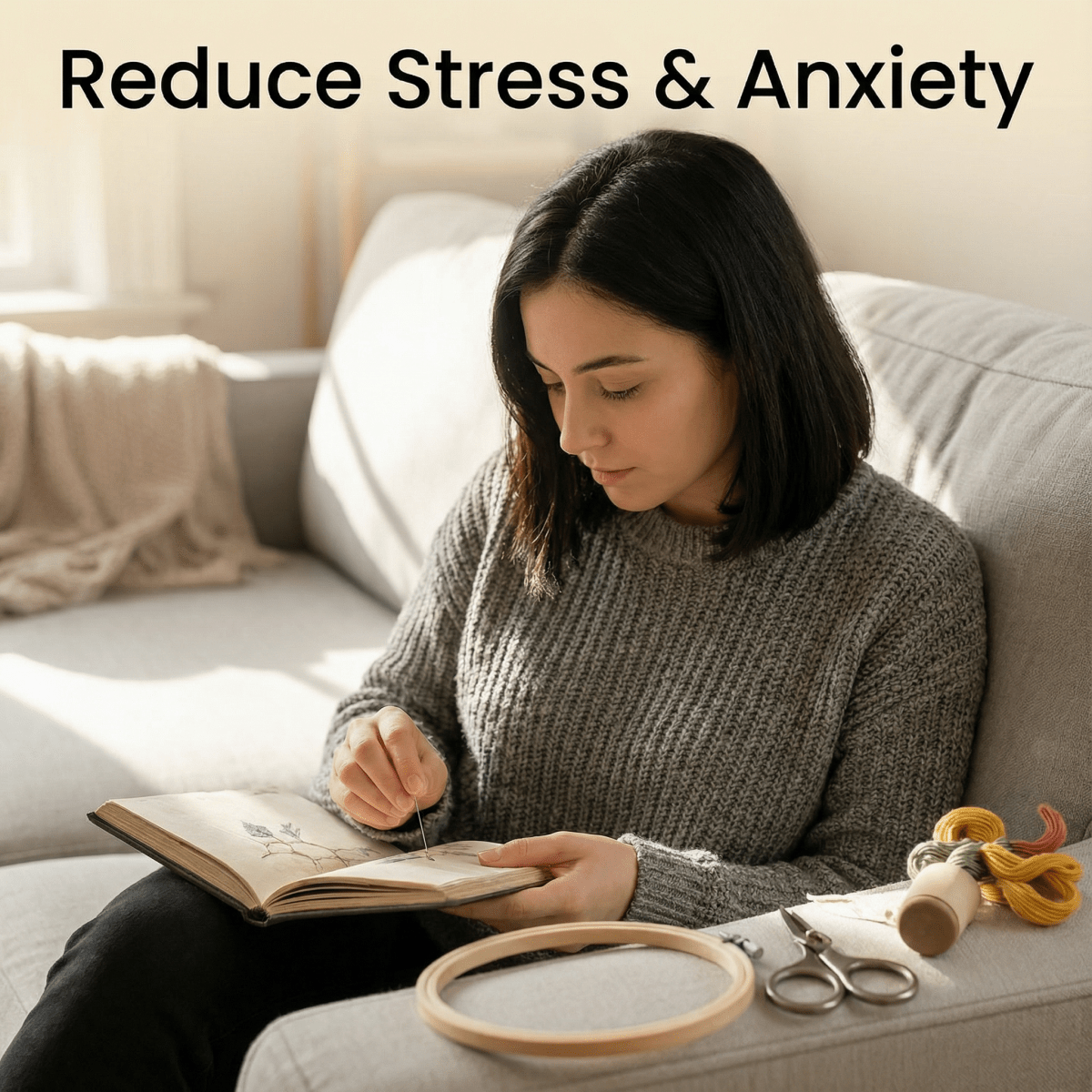 DIY Embroidery Stitch Book Kit: The Complete Set