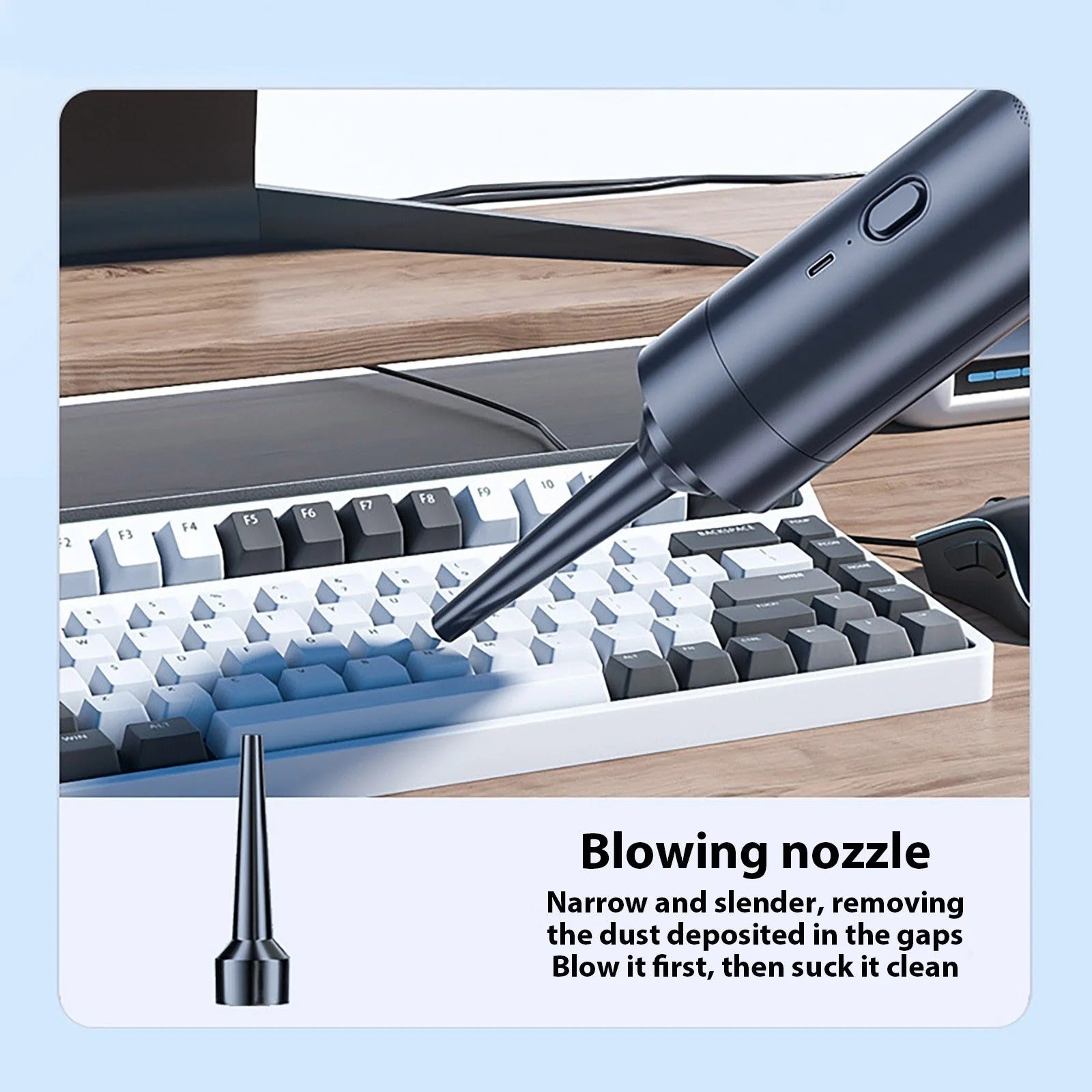 SmutsSluk™ Mini Cordless Vacuum - Precision Clean, Anywhere. Instant Power, Zero Cords.