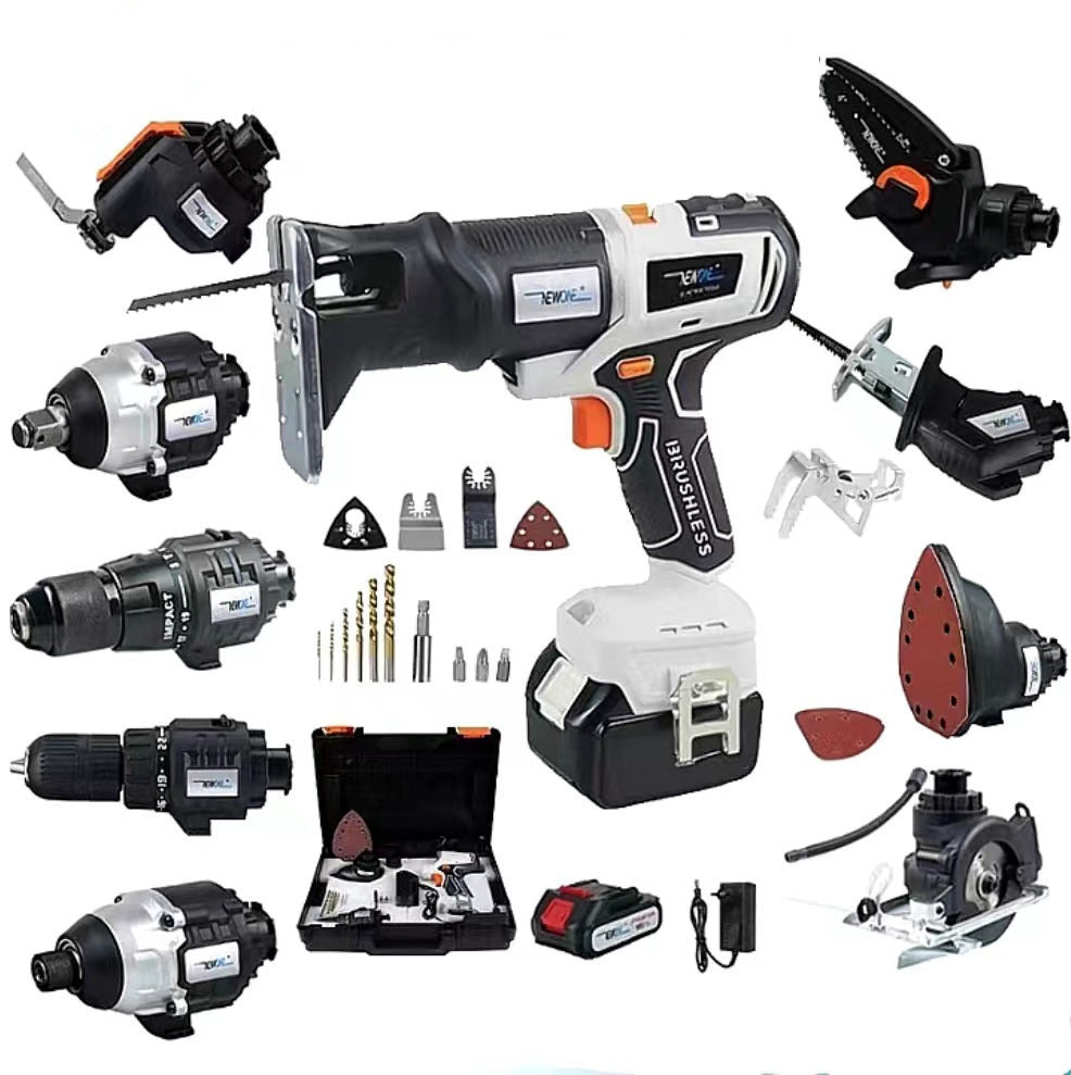 10-in-1 Brushless Multifunctional Tool - Your Complete Workshop in One Battery.