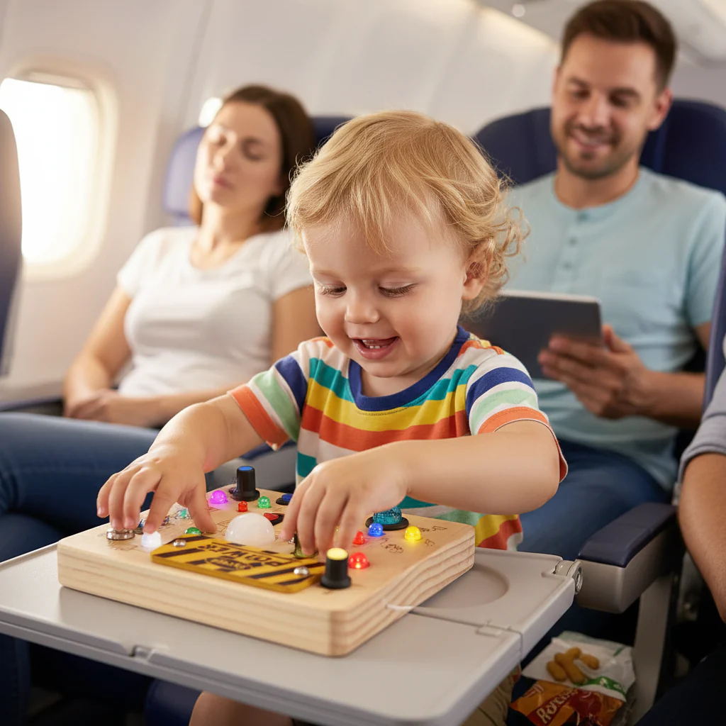 Montessori Busy Board: Save Your Sanity on Long Trips!