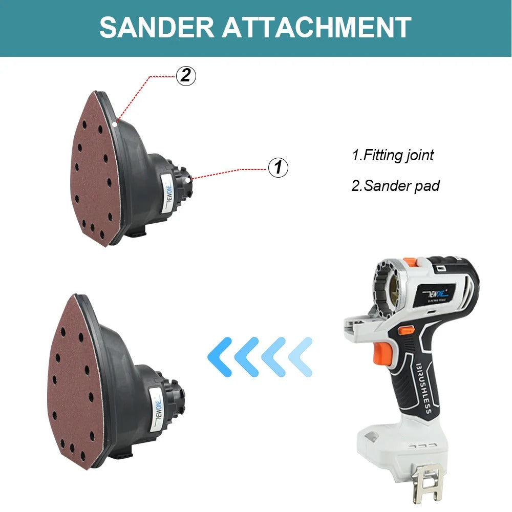 10-in-1 Brushless Multifunctional Tool - Your Complete Workshop in One Battery.