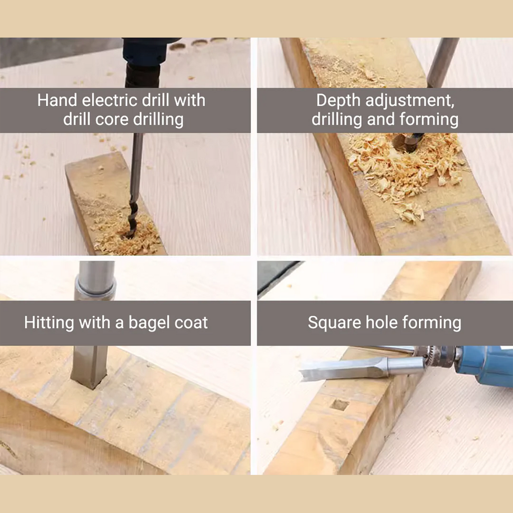 Pousbo® Woodworking Square Hole Drill Bits（50%OFF）