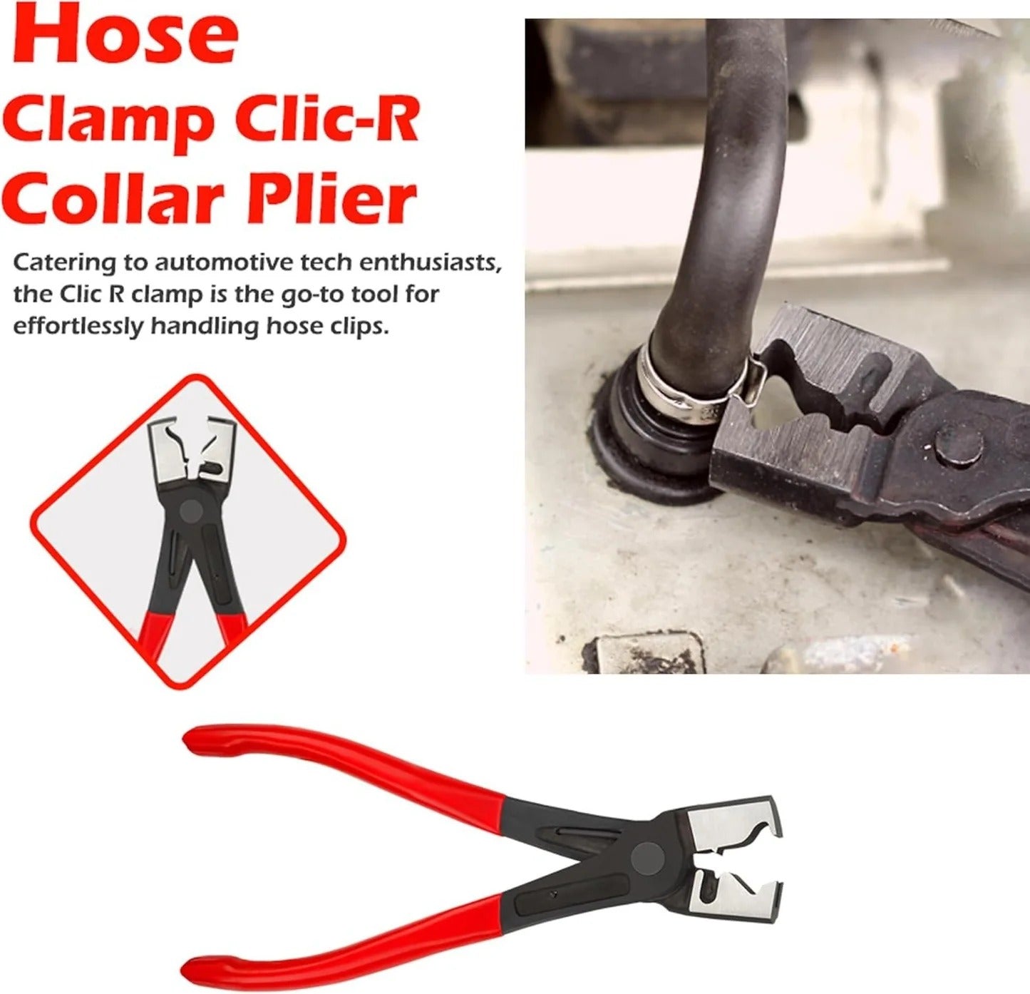 4-Piece Hose Clamp Pliers Set – Professional Automotive Repair Tools