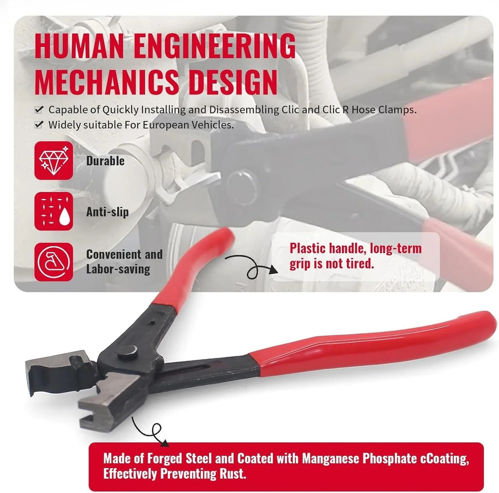 4-Piece Hose Clamp Pliers Set – Professional Automotive Repair Tools