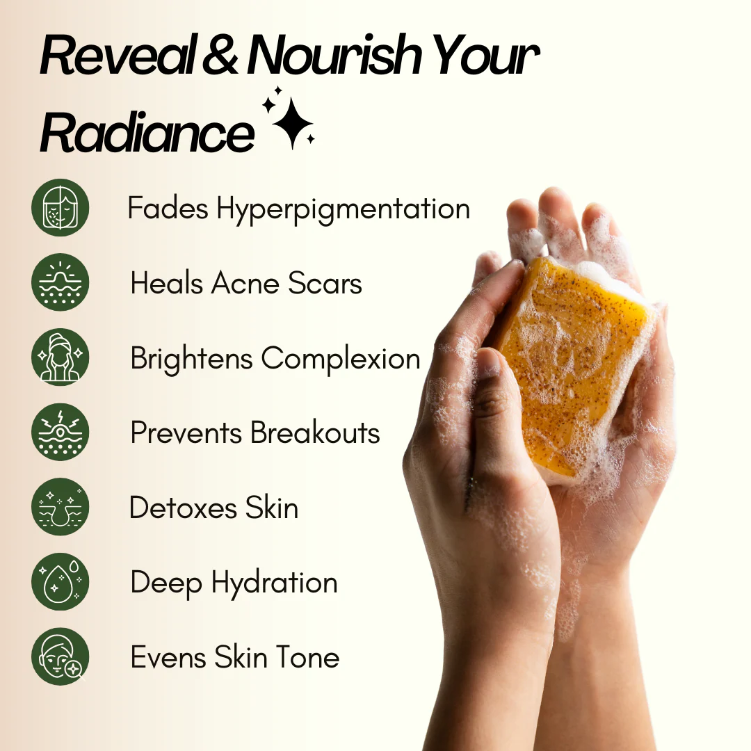 Kojic Acid 4-in-1 Brightening Soap - Unveil Your Brightest Skin. The Natural 4-in-1 Secret to Radiant Glow.