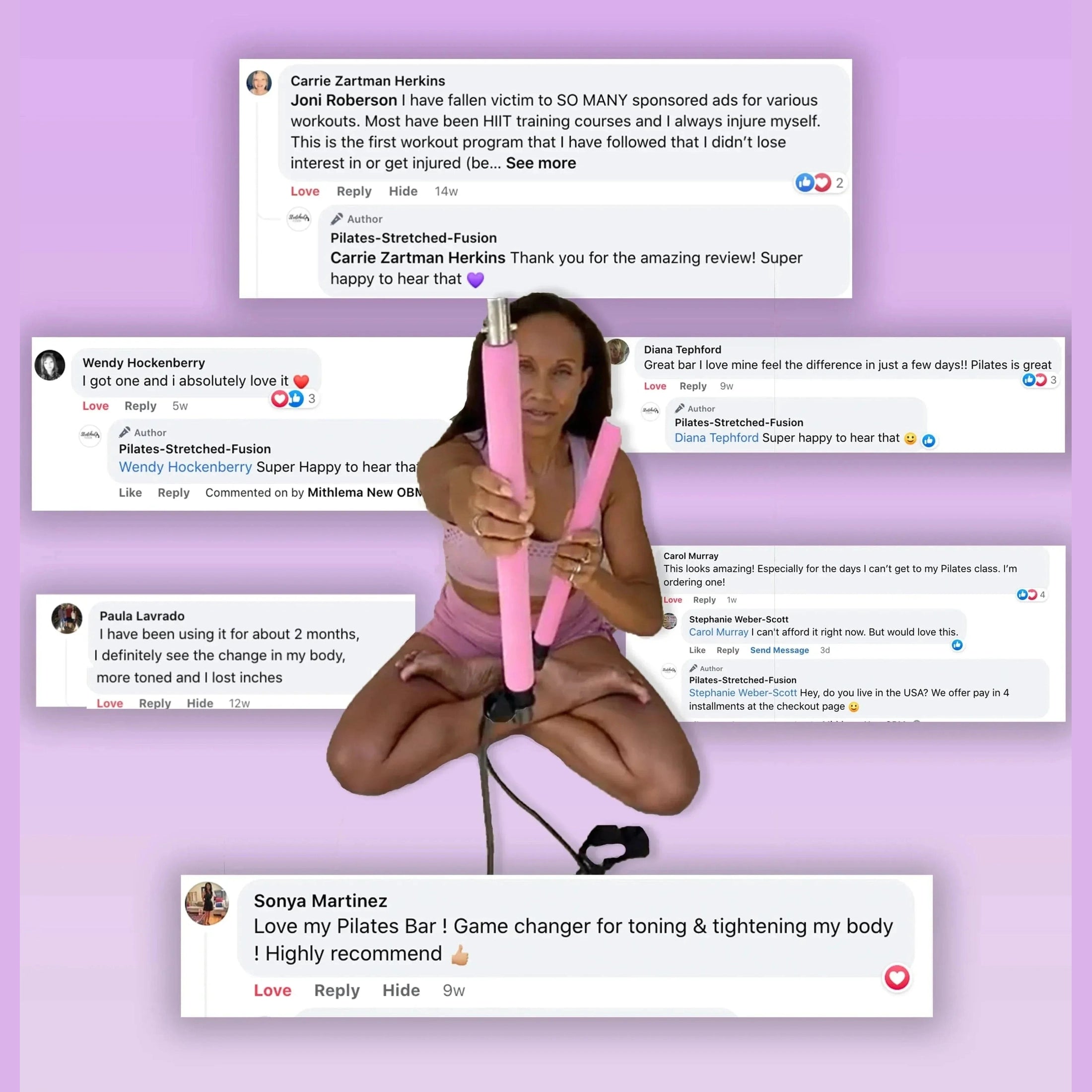 The Simple & Safe Fitness Pilates Bar - Simplified Fitness. Strong, Slim, and Confident at Home.