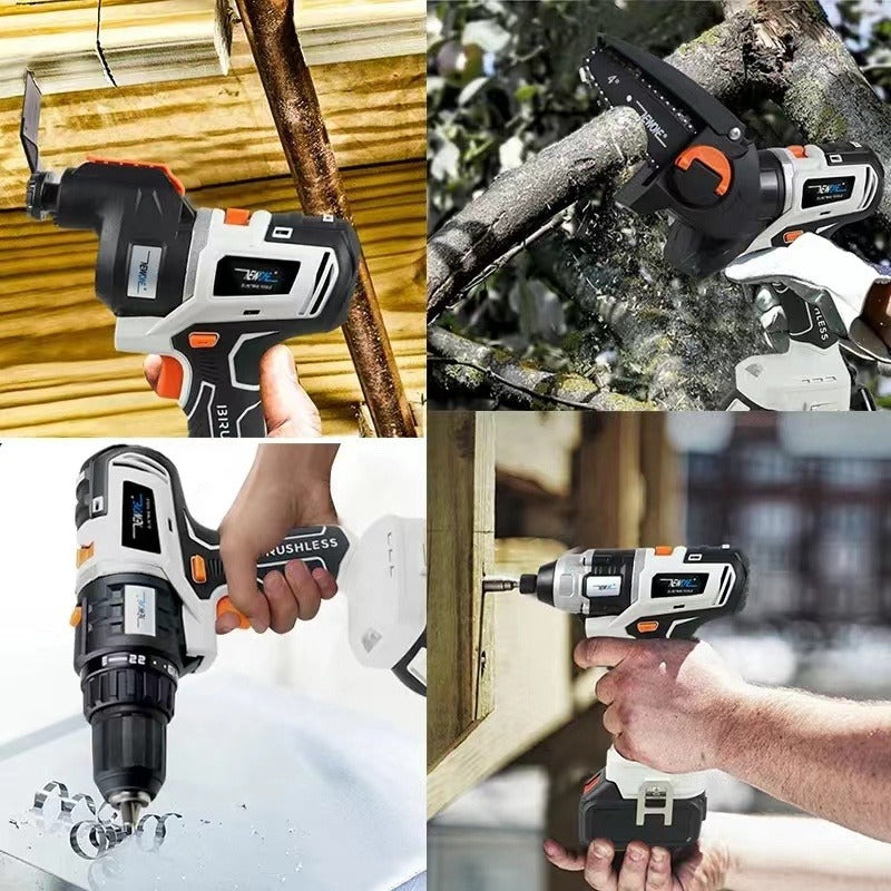 10-in-1 Brushless Multifunctional Tool - Your Complete Workshop in One Battery.