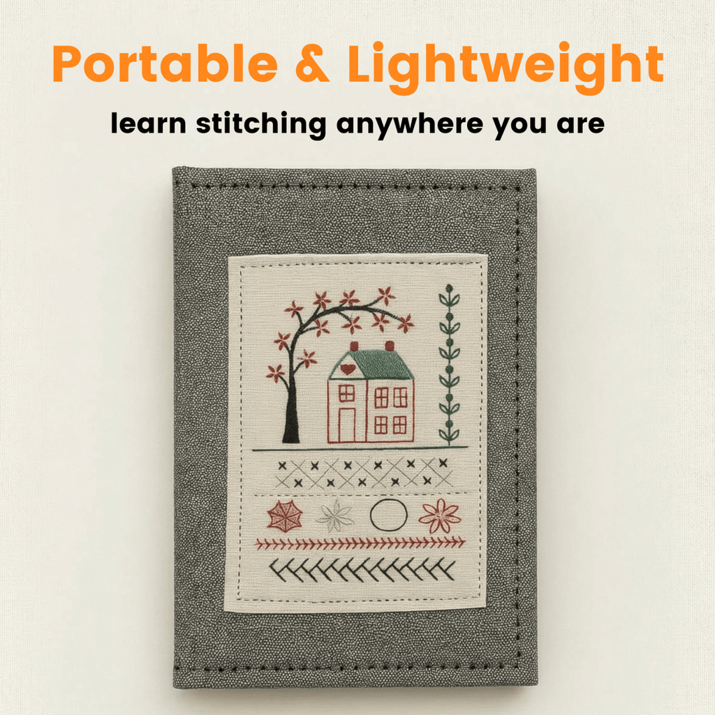 DIY Embroidery Stitch Book Kit: The Complete Set