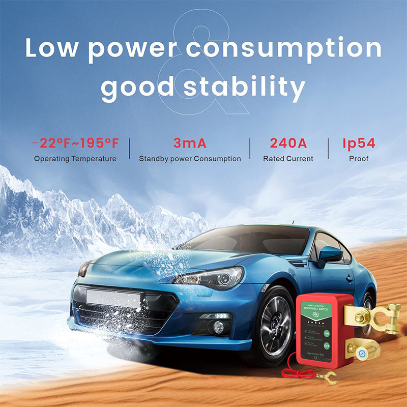 12V/24V Remote Control Car Battery Cut-Off Switch | Anti-theft and Energy Saving Design.